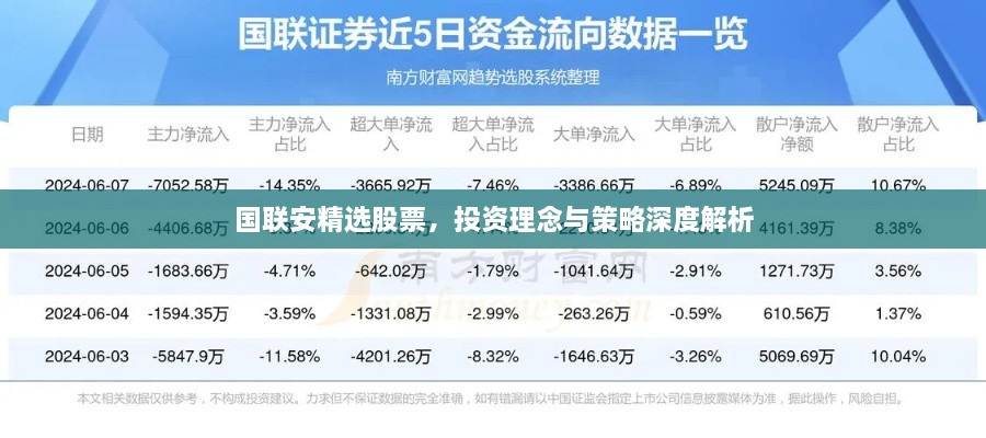 国联安精选股票，投资理念与策略深度解析