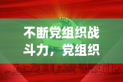 不断党组织战斗力，党组织在发挥战斗堡垒作用方面存在的问题 