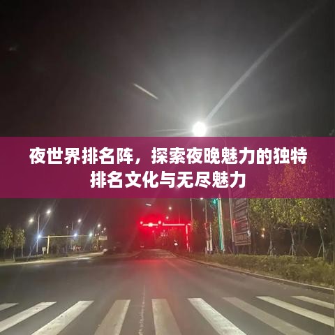 夜世界排名阵，探索夜晚魅力的独特排名文化与无尽魅力