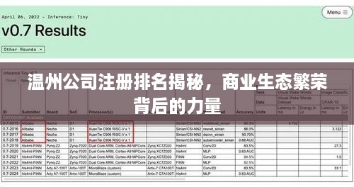 温州公司注册排名揭秘，商业生态繁荣背后的力量