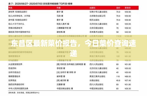 东昌区最新菜价报告，今日菜价查询速递