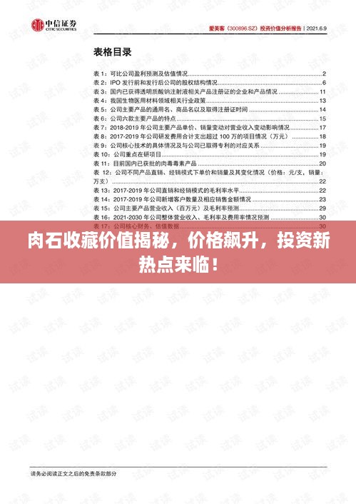 肉石收藏价值揭秘，价格飙升，投资新热点来临！