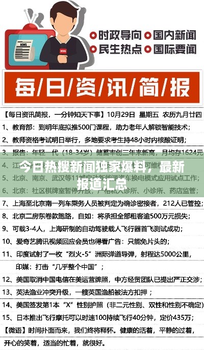 今日热搜新闻独家爆料，最新报道汇总